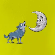 Parové triko - Vlk a měsíc