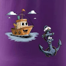 Parové triko - Loď a kotva