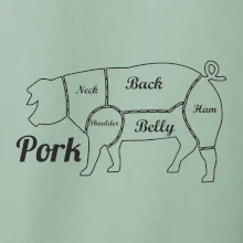 Prase nákres rozřezání