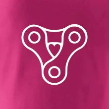 Cyklo srdce řetěz trojúhelník