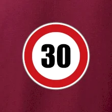 Dopravní značka - omezení rychlosti 30