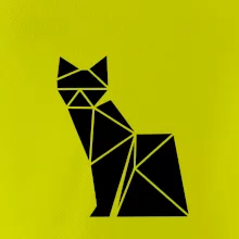 Origami kočka z boku