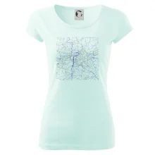 Praha - Mapa s vodními toky