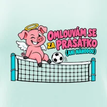 Nohejbalové prasátko na síti