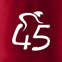 Cyklista slaví pětačtyřicítku (45)