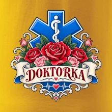 Doktorka - kříž a růže