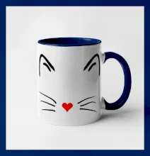 Kočka - srdce místo nosu