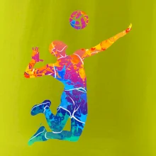 Volejbalista splash s míčem