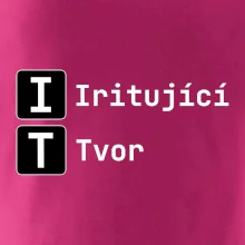 IT Nápis Iritující Tvor
