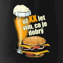 Pivo a burger vím co je dobrý
