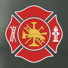 Fire department logo červené