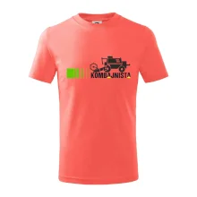 Kombajnista zelená a žlutá