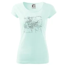 Mapy měst černobílé Pardubice