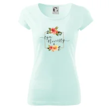 Tým nevěsty čtverec oranžový