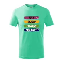 Eat sleep rowing repeat barevné