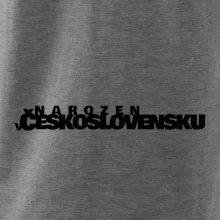 Nápis - Narozen v Československu