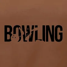 Bowling nápis kuželky