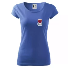 Folklor na prsu květina čtyřlistá