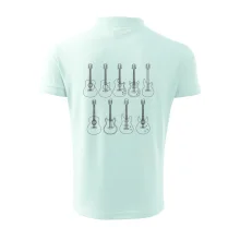 Typy kytar černé kresby