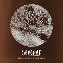 Severák - vrstevnice v kruhu