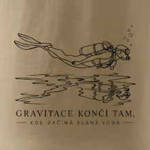 Gravitace končí ve slané vodě