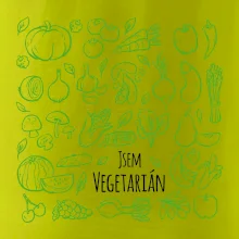 Jsem vegetarián - zelenina ve čtverci