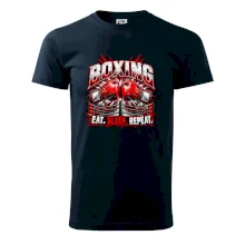 Boxerské rukavice v ringu eat sleep repeat