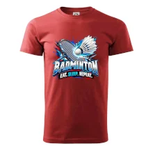 Badmintonová raketa s košíčkem eat sleep repeat