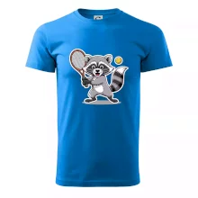 Mýval hraje tenis kreslený