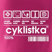 Čárový kód - Cyklistka