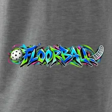 Florbalové graffiti v neonových barvách