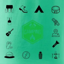 Kempování symboly Kempování symboly