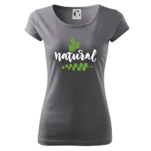 Natural - nápis v listech