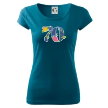 Květinové číslo kreslené - 70