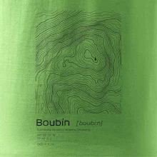 Boubín - vrstevnice v obdélníku