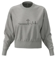 Jesus Saved My Life kříž ekg