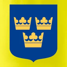 Švédský znak tři korunky na prso