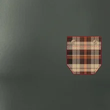 Flanelové triko hnědé