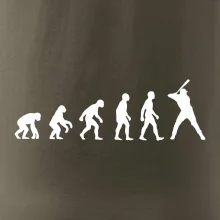 Evoluce baseball pálkař nápřah