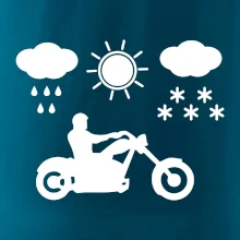 Motorkář za každého počasí - chopper