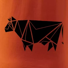 Origami kráva z boku