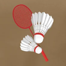 Badminton - pálka a košík