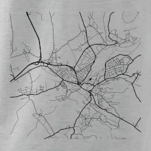 Mapy měst černobílé Turnov