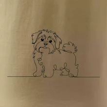 Havanský psík linka jedním tahem