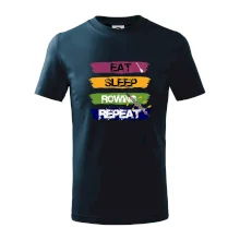 Eat sleep rowing repeat barevné