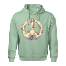 Peace symbol pískový