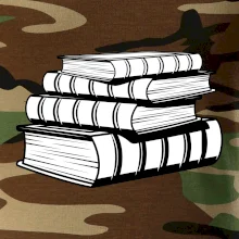 Knihy černobílé na sobě