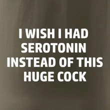 I wish I had serotonin instead of this huge cock