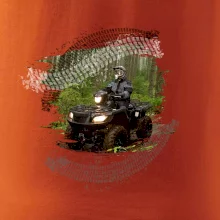 ATV čtyřkolka v lese