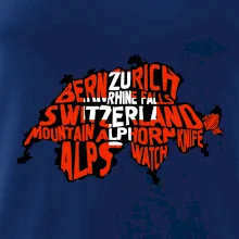 Mapy - názvy měst - Švýcarsko